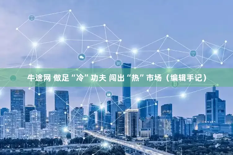 牛途网 做足“冷”功夫 闯出“热”市场（编辑手记）